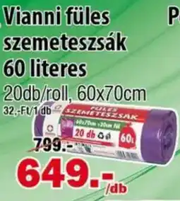 Vianni Drogéria Vianni füles szemeteszsák ajánlat