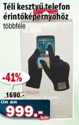 Vianni Drogéria Téli kesztyű telefon érintőképernyőhöz ajánlat