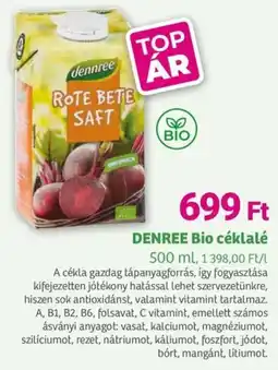 Herbaház DENREE Bio céklalé ajánlat