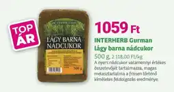 Herbaház INTERHERB Gurman lágy barna nádcukor ajánlat