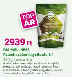 Herbaház DIA-WELLNESS Paleolit cukorhelyettesítő 1:4 ajánlat