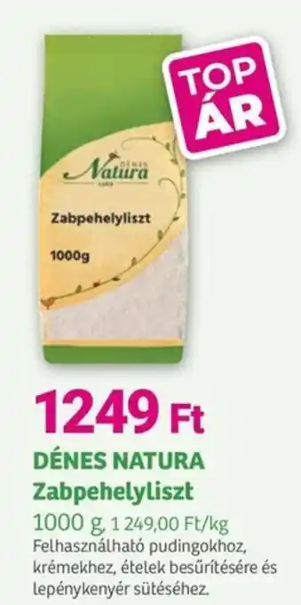 Herbaház DÉNES NATURA Zabpehelyliszt ajánlat