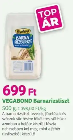 Herbaház VEGABOND Barnarizsliszt ajánlat