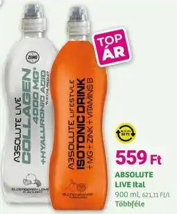 Herbaház ABSOLUTE LIVE ital ajánlat