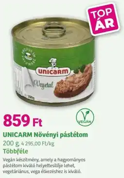 Herbaház UNICARM Növényi pástétom ajánlat