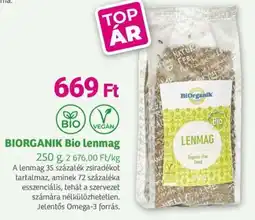 Herbaház BIORGANIK Bio Lenmag ajánlat