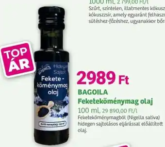 Herbaház BAGOILA Feketeköménymag olaj ajánlat