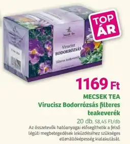 Herbaház MECSEK TEA Virucisz Bodorrózsás filteres teakeverék ajánlat