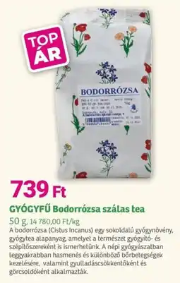 Herbaház GYÓGYFÜ Bodorrózsa szálas tea ajánlat