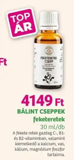 Herbaház BÁLINT CSEPPEK feketeretek ajánlat