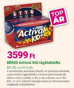Herbaház BÉRES Actival Kid rágótabletta ajánlat