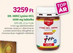 Herbaház DR. HERZ Lysine-HCL 1000 mg tabletta ajánlat