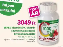 Herbaház BÉRES Vitamintár C-vitamin 1000 mg Csipkebogyó kivonattal tabletta ajánlat