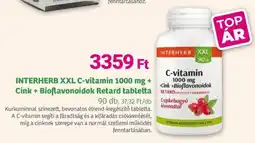 Herbaház INTERHERB XXL C-vitamin 1000 mg + Cink + Bioflavonoidok Retard tabletta ajánlat