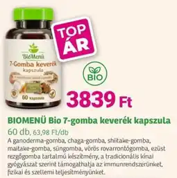 Herbaház BioMenü 7-Gomba keverék kapszula ajánlat