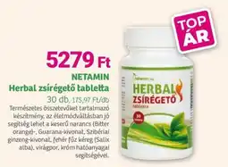 Herbaház NETAMIN Herbal zsírégető tabletta ajánlat