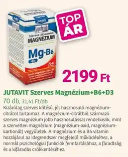 Herbaház JUTAVIT Szerves Magnézium+B6+D3 ajánlat