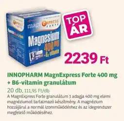 Herbaház INNOPHARM MagnExpress Forte 400 mg + B6-vitamin granulátum ajánlat