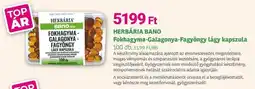 Herbaház HERBÁRIA BANO Fokhagyma-Galagonya-Fagyöngy lágy kapszula ajánlat