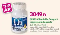 Herbaház BÉRES Vitamintár Omega-3 Lágyzselatin kapszula ajánlat