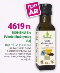 Herbaház BIOMENÜ BIO Feketeköménymag olaj ajánlat