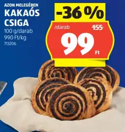 ALDI Azon melegében kakaós csiga ajánlat
