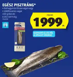 ALDI Egész pisztráng ajánlat
