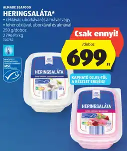 ALDI Almare Seafood Heringsaláta ajánlat