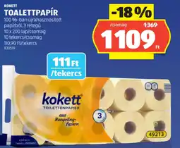 ALDI Kokett toalettpapír ajánlat