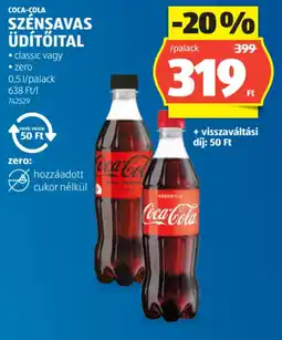 ALDI Coca-Cola szénsavas üdítőital ajánlat
