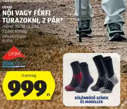 ALDI Crane Noi, férfi turazokni ajánlat