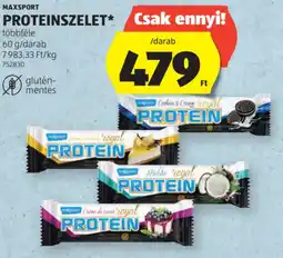 ALDI Maxsport Proteinszelet ajánlat