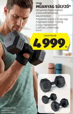 ALDI Crane Műanyag súlyzó ajánlat