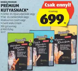ALDI Romeo Premium Prémium kutyasnack ajánlat