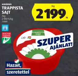 ALDI Kokárdás Trappista sajt ajánlat