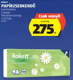 ALDI Kokett Papírzsebkendő ajánlat