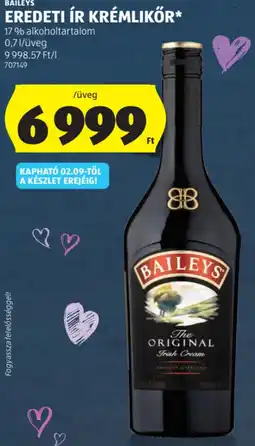 ALDI Baileys Eredeti ír krémlikőr ajánlat
