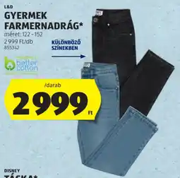 ALDI L&D Gyermek farmernadrág ajánlat
