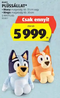 ALDI Bluey Plüssállat ajánlat