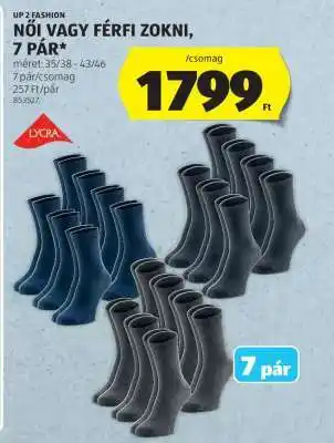 Női vagy férfi zokni, 7 pár