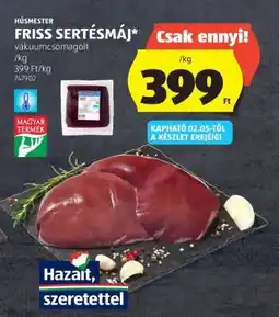 ALDI FRISS SERTÉSMÁJ ajánlat