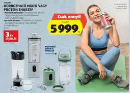 ALDI Hordozható mixer vagy protein shaker ajánlat