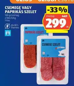 ALDI Csemege vagy Paprikás Szelet ajánlat
