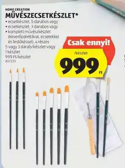 ALDI MŰVÉSZECSETKÉSZLET ajánlat