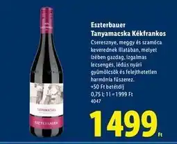 Lidl ESZTERBAUER Tanyamacska Kékfrankos ajánlat