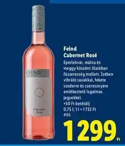Lidl FEIND Cabernet Rosé ajánlat