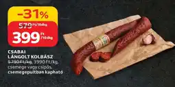 Auchan CSABAI Lángolt kolbász ajánlat