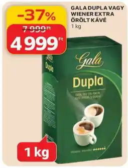 Auchan Gala Dupla vagy Wiener Extra Őrölt Kávé ajánlat