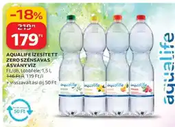 Auchan Aqualife Ízesített Zero Szénsavas Ásványvíz ajánlat