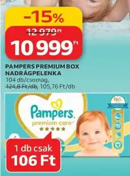 Auchan PAMPERS PREMIUM BOX NADRÁGPELENKA ajánlat